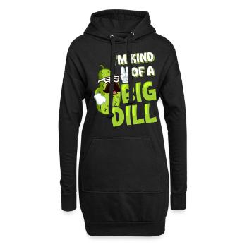 Lustiges Gurkenliebhaber Wortspiel I'm kind of a b - Hoodie-Kleid - Schwarz - Vorne