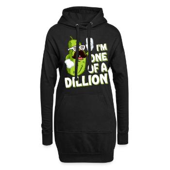 Lustiges Gurkenliebhaber Wortspiel - Hoodie-Kleid - Schwarz - Vorne