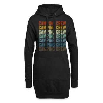 Camping-Crew Camping-Crew Camping-Zusammenstellung - Hoodie-Kleid - Schwarz - Vorne
