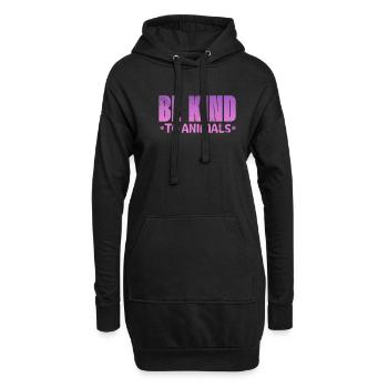Animal Rescue Animal Rights Animal Love Pet Gift - Sweat-shirt à capuche long Femme - noir - Devant