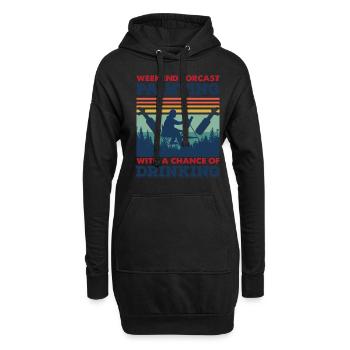 Peintre et vernisseur, le métier le meilleur et le plus ennuyeux - Sweat-shirt à capuche long Femme - noir - Devant