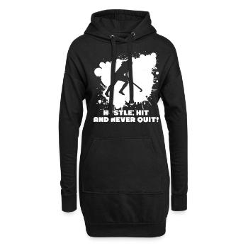 Joueurs de hockey sur gazon Hockey sur gazon - Sweat-shirt à capuche long Femme - noir - Devant
