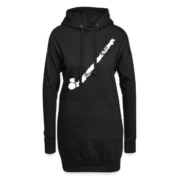 Hockey Hockey Sticks Hockey sur gazon - Sweat-shirt à capuche long Femme - noir - Devant