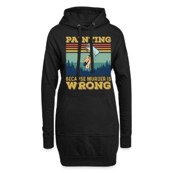 Maler und Lackierer, der Beste und Nervigste Beruf - Hoodie-Kleid - Schwarz - Vorne