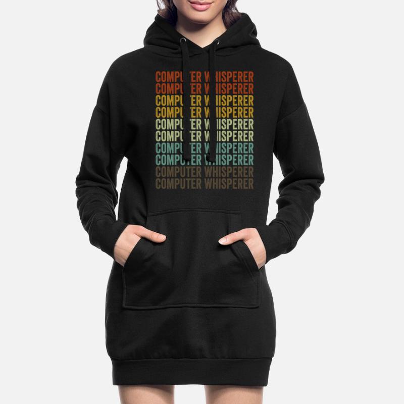 Computerflüsterer Computer Nerd IT Helpdesk Hoodie-Kleid