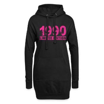 Édition limitée 1990 - Sweat-shirt à capuche long Femme - noir - Devant