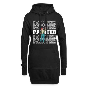 Peintre et vernisseur, le métier le meilleur et le plus ennuyeux - Sweat-shirt à capuche long Femme - noir - Devant