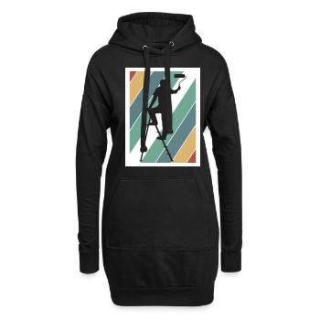 Maler und Lackierer, der Beste und Nervigste Beruf - Hoodie-Kleid - Schwarz - Vorne