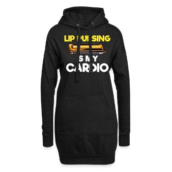 Harmonica player, Harmonica music - Hoodie Dress - black - Front