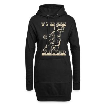 Équipe de handball, club, entraîneur, entraîneur, joueur - Sweat-shirt à capuche long Femme - noir - Devant