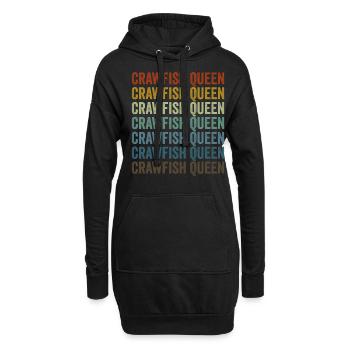 Crawfish Queen Crawfish Queen Girl Crawfish - Hoodie Dress - black - Front