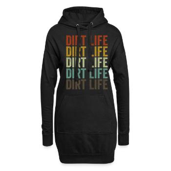 Dirt Life Heavy Equipment Operator Dirty - Hoodie-Kleid - Schwarz - Vorne