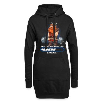 Viking Muscle Building Musculation Fitness Gym - Sweat-shirt à capuche long Femme - noir - Devant