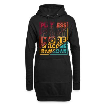 Ramadan, cadeaux du Ramadan, fêtes musulmanes - Sweat-shirt à capuche long Femme - noir - Devant