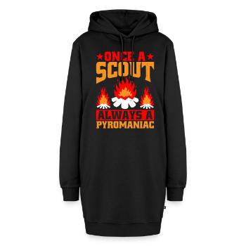 Once A Scout, Always A Pyromaniac 26 - Hoodie-Kleid - Schwarz - Vorne
