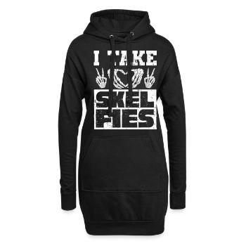 Radiologie, Radiologe - Hoodie-Kleid - Schwarz - Vorne