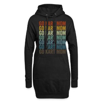 Go Kart Mom Go Kart Racer Mom - Hoodie-Kleid - Schwarz - Vorne