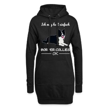 Border Collie Dog Dog Lovers Citation Cadeau - Sweat-shirt à capuche long Femme - noir - Devant