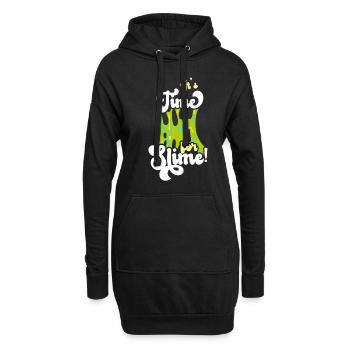 Schleim Pfütze Cool Cute Adorable für Slime Maker - Hoodie-Kleid - Schwarz - Vorne
