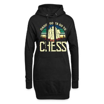 Cadeau de fête des pères pour papa pour la fête des pères - Sweat-shirt à capuche long Femme - noir - Devant