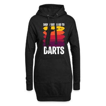 Vatertagsgeschenk für den Papa zu Vatertag - Hoodie-Kleid - Schwarz - Vorne