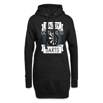 Vatertagsgeschenk für den Papa zu Vatertag - Hoodie-Kleid - Schwarz - Vorne