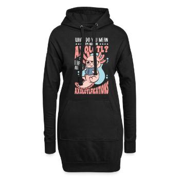Was Meinst Du Damit, Ich Bin Ein - Hoodie-Kleid - Schwarz - Vorne