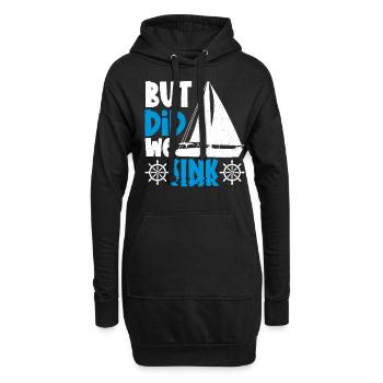 Aber Sind Wir Gesunken? - Hoodie-Kleid - Schwarz - Vorne