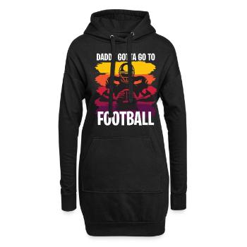 Cadeau de fête des pères pour papa le jour de la fête des pères - Sweat-shirt à capuche long Femme - noir - Devant