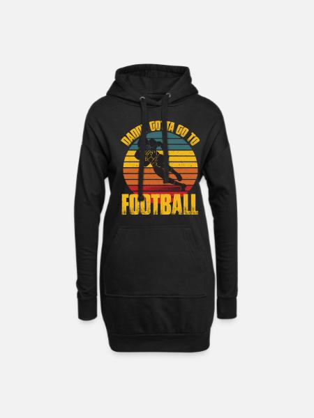 Father's Day gift for dad for Men's Day - Hoodie Dress - black