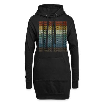 Beste Physiotherapeutin aller Zeiten Physiotherape - Hoodie-Kleid - Schwarz - Vorne