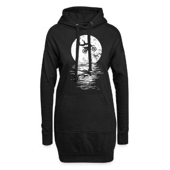 Enduro Moto Supermotard Moto Moto Motocross - Sweat-shirt à capuche long Femme - noir - Devant