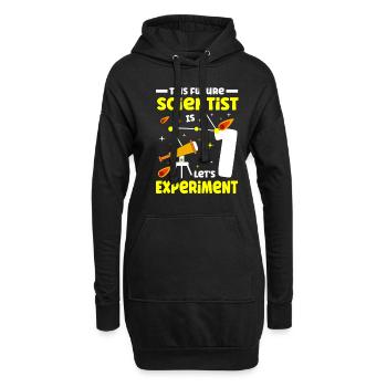This future scientist is 1 Let - Hoodie Dress - black - Front
