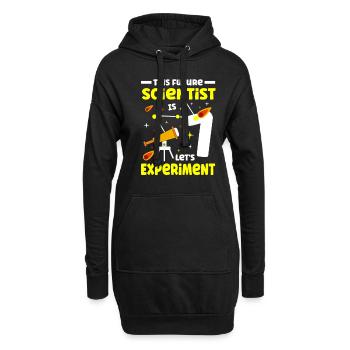 This future scientist is 7 Let's - Hoodie Dress - black - Front