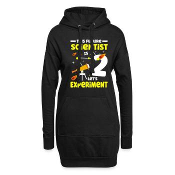 This future scientist is 2 Let's - Hoodie Dress - black - Front