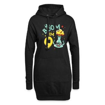 Ich Bin 9 Science Lover Future Scientist - Hoodie-Kleid - Schwarz - Vorne