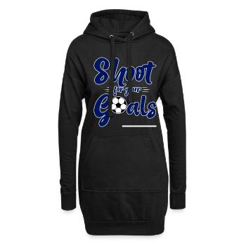Tirez pour vos objectifs 4 - Sweat-shirt à capuche long Femme - noir - Devant