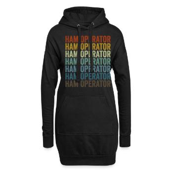 Radioamateur Radioamateur - Sweat-shirt à capuche long Femme - noir - Devant