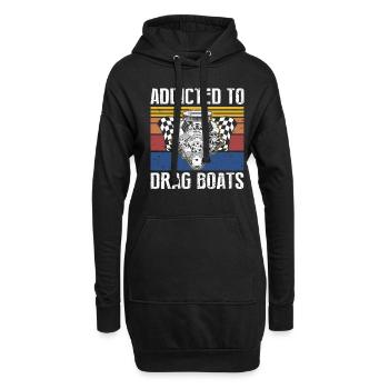 Conception de bateaux de dragster pour les plaisanciers de course - Sweat-shirt à capuche long Femme - noir - Devant