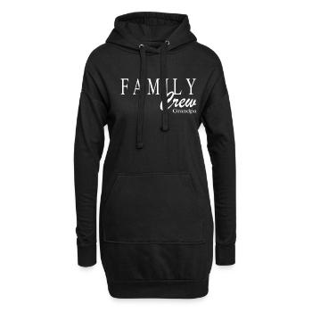 Family Crew Grandpa - Hoodie-Kleid - Schwarz - Vorne