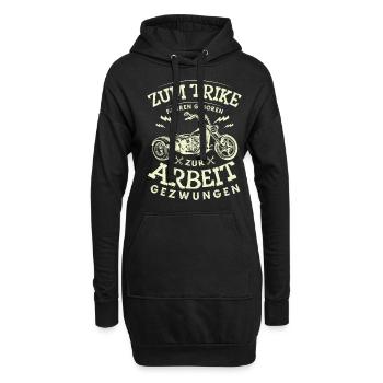 Drift Trike Dreirad Motorrrad Trike für einen - Hoodie-Kleid - Schwarz - Vorne