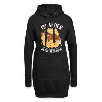 Islandpferd Isi Tölt Isländer Islandpferde - Hoodie-Kleid - Schwarz - Vorne