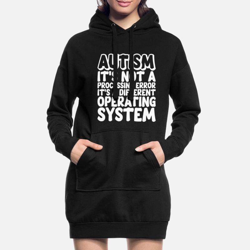 L’autisme, c’est un système d’exploitation différent Sweat-shirt à capuche long Femme