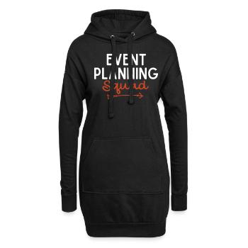 Veranstaltungsplanung, Veranstaltungsplaner - Hoodie-Kleid - Schwarz - Vorne
