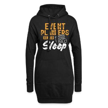Veranstaltungsplanung, Veranstaltungsplaner - Hoodie-Kleid - Schwarz - Vorne