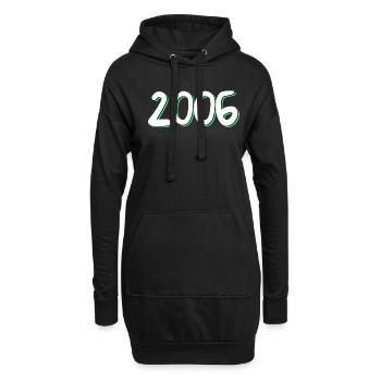 2006 Geburtstag - Hoodie-Kleid - Schwarz - Vorne