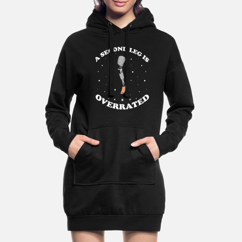 Conception de prothèses de jambe et prothèses de jambe Sweat-shirt à capuche long Femme