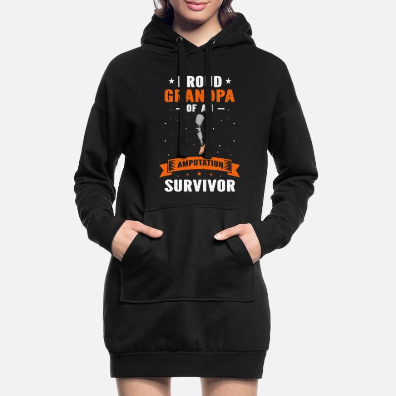 Conception de prothèses de jambe et prothèses de jambe Sweat-shirt à capuche long Femme