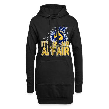 It's An Air Affair 4 - Hoodie-Kleid - Schwarz - Vorne