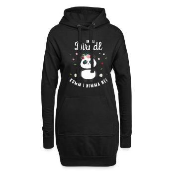 In Mei Dirndl Kumm I Nimma Nei Tracht Ersatz - Hoodie-Kleid - Schwarz - Vorne